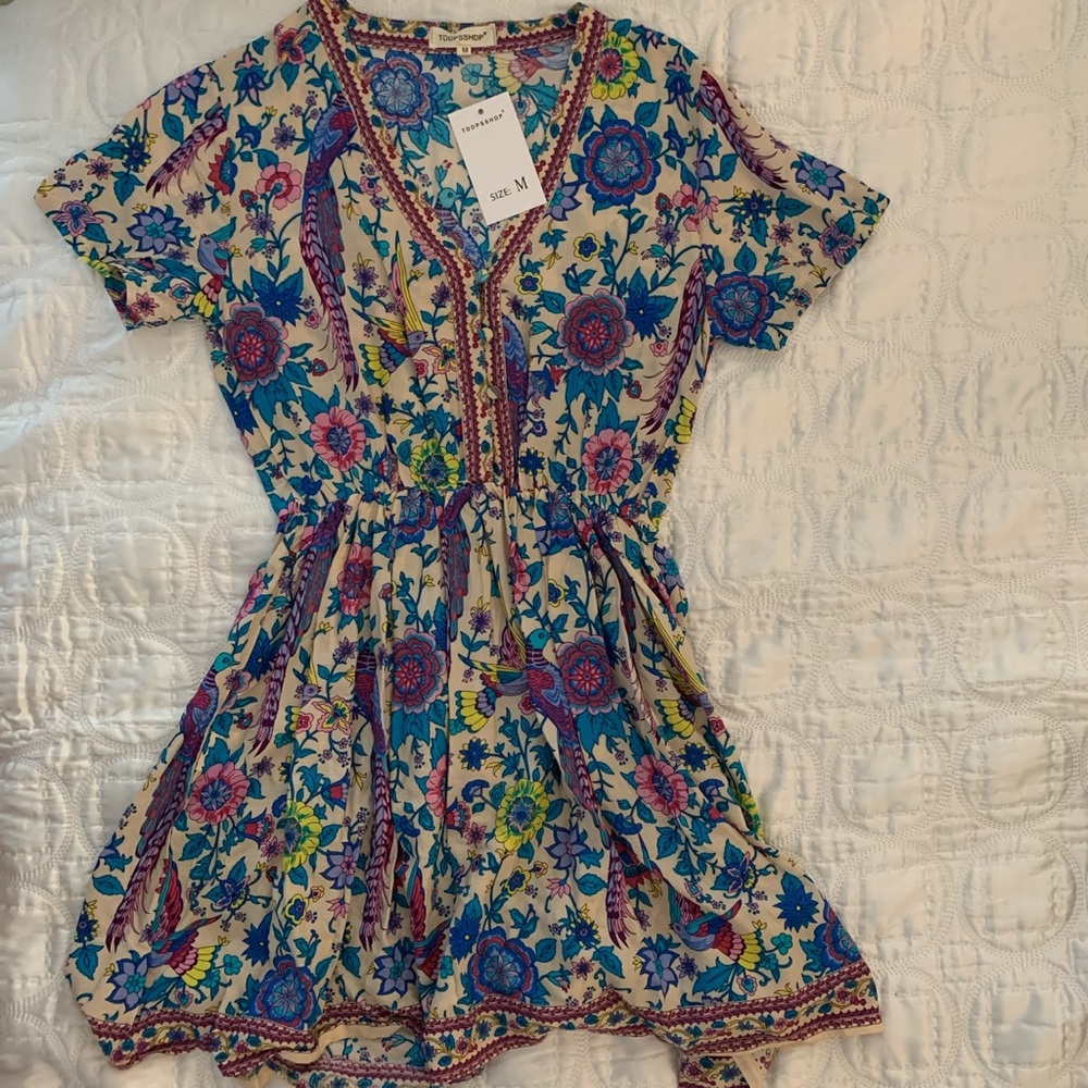 NEW short sleeve floral dress